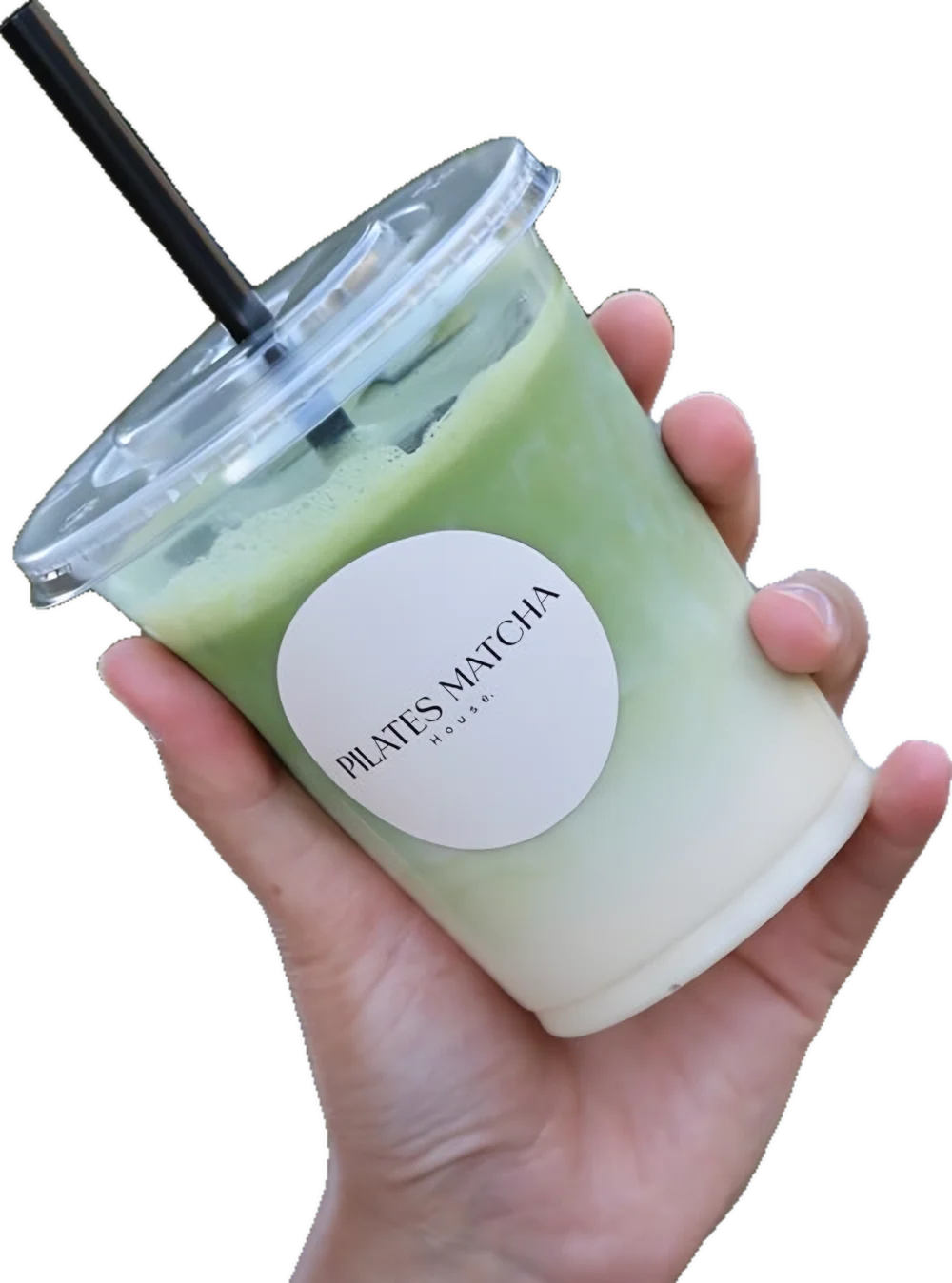 PMH Matcha to go in der Hand